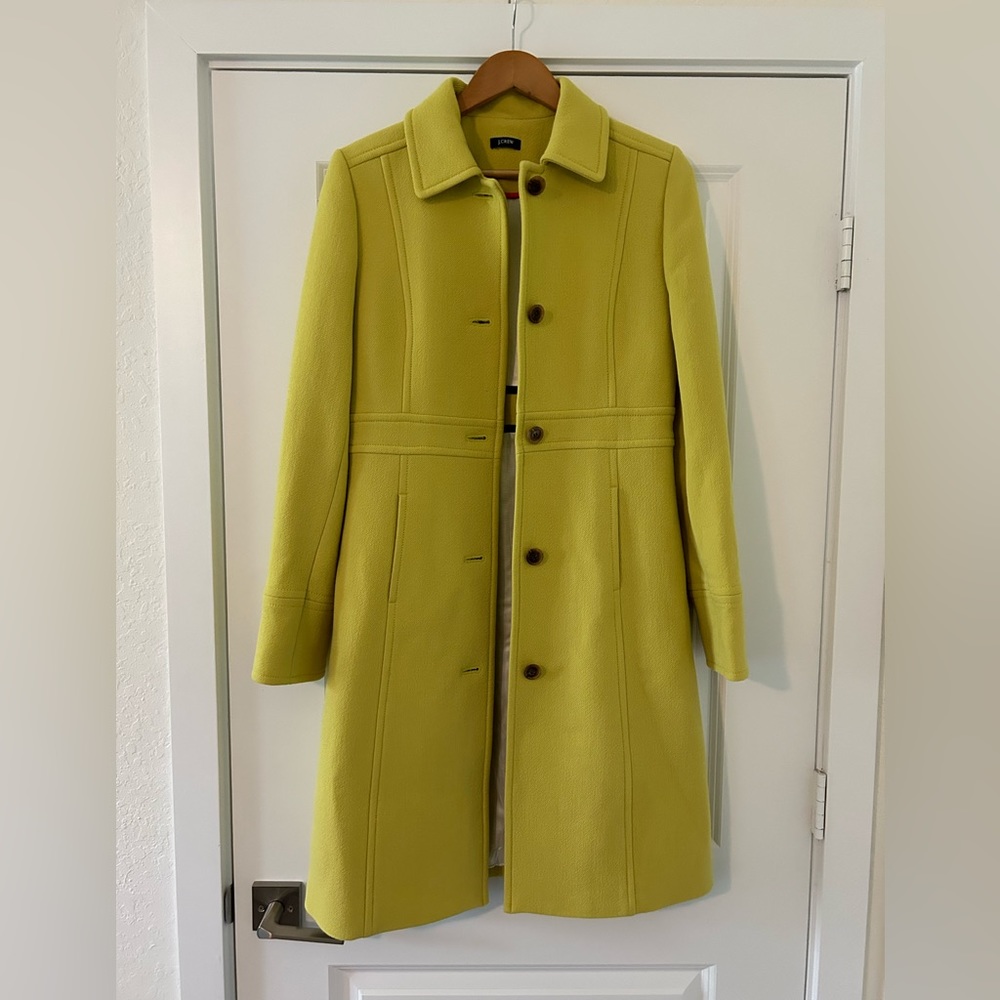 J Crew Lady Day Double Cloth Wool Coat 6/8